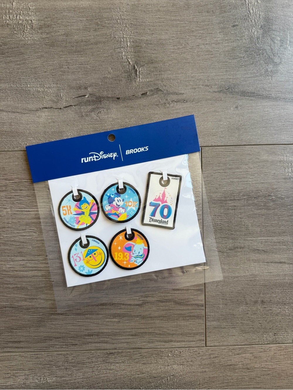 Rundisney x Brooks 2026 Disneyland Half weekend shoe lace tags
